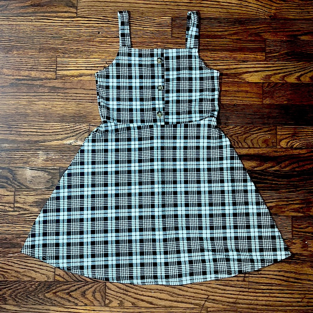 Black plaid dress from Forever Girl. Size 10 (L) in kids/girls